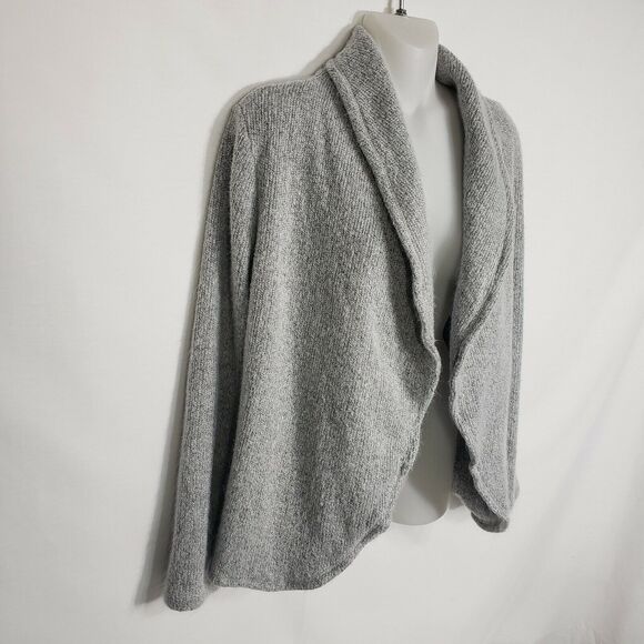 LOFT Outlet Womens Open Front Cardigan Knit Shawl Size Small Gray Sweater - Picture 5 of 8